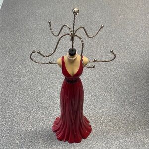 Elegant Red Jewelry Holder